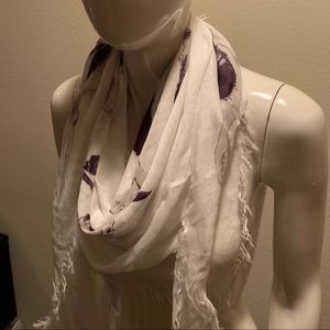 DIESEL Square Watercolor Floral Print Scarf